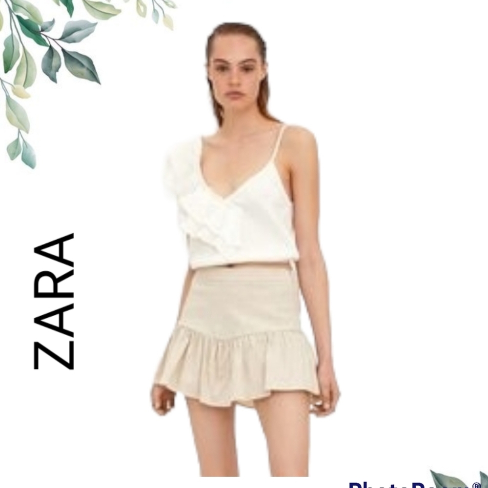 ZARA SKIRT SHORTS RUFFLE